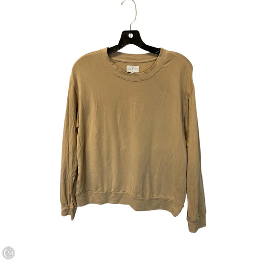 Sweatshirt Crewneck By Lou And Grey In Tan, Size: S