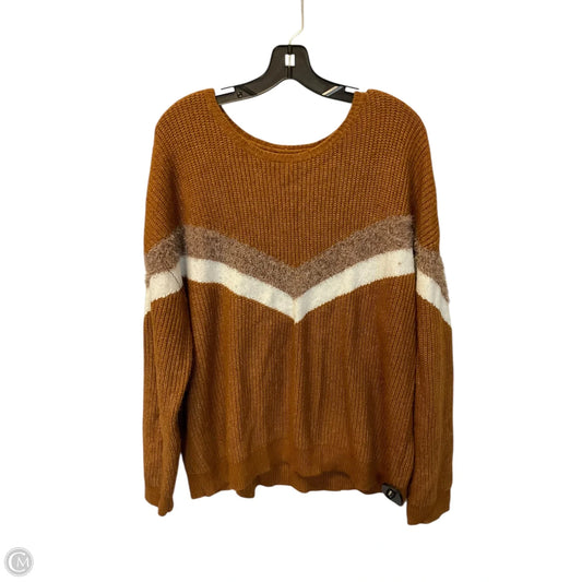 Sweater By Nine West In Brown, Size: Xxl