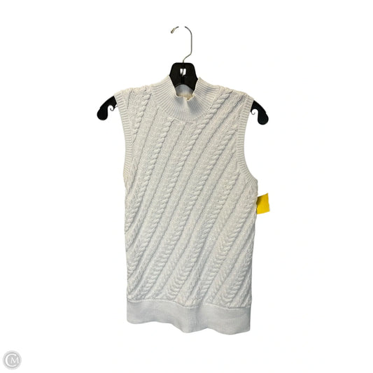 Vest Sweater By Talbots In White, Size: S