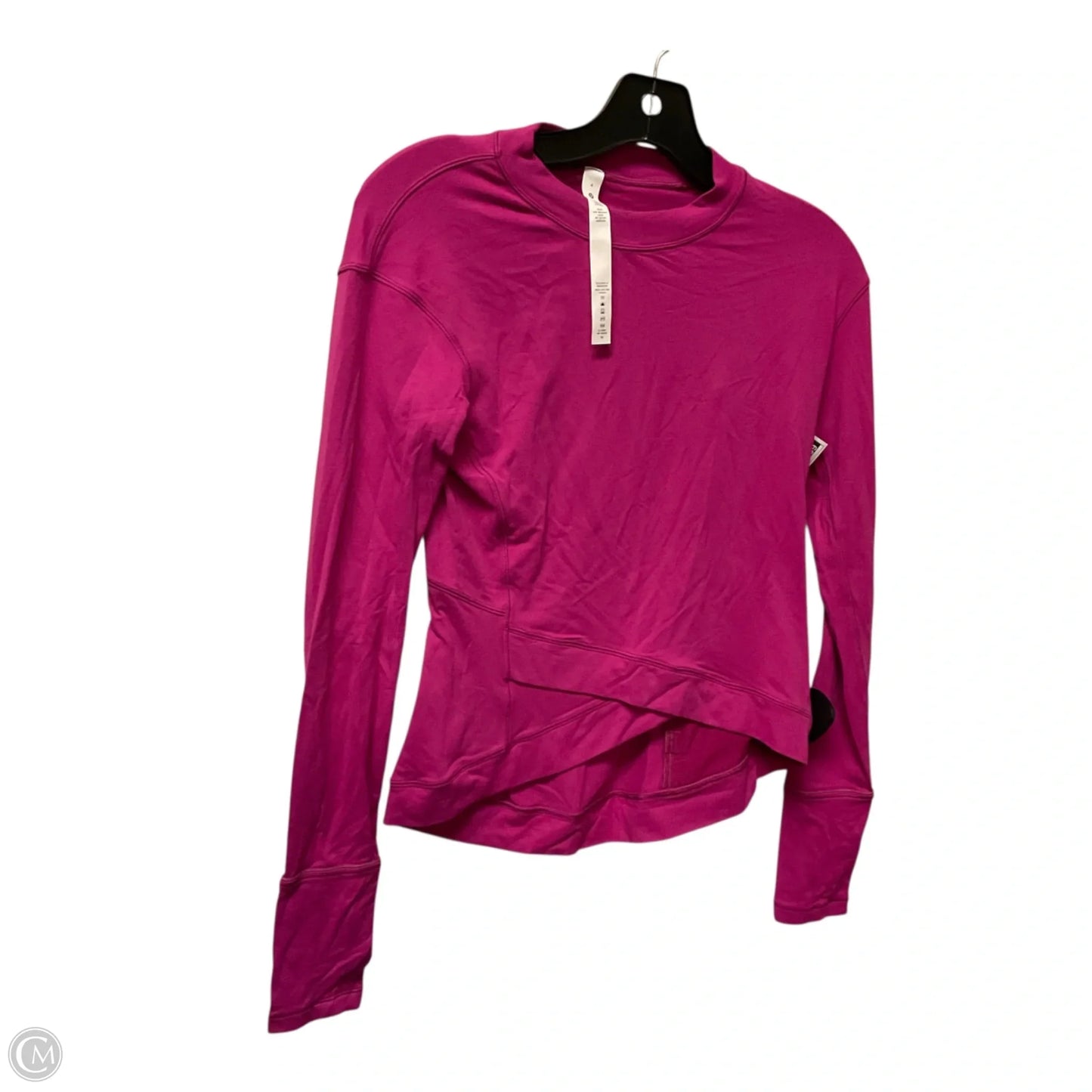 Athletic Top Long Sleeve Crewneck By Lululemon In Pink, Size: 4
