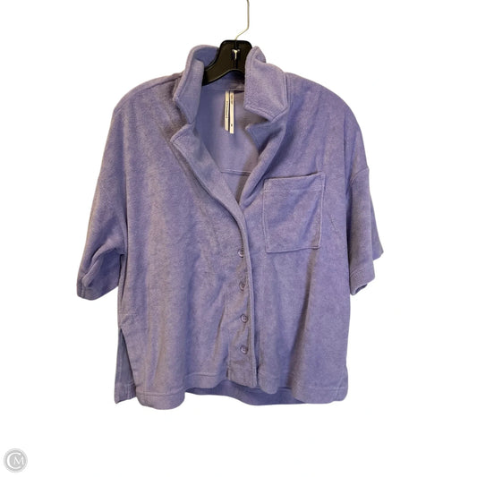 Top Short Sleeve By Anthropologie In Purple, Size: Xxs