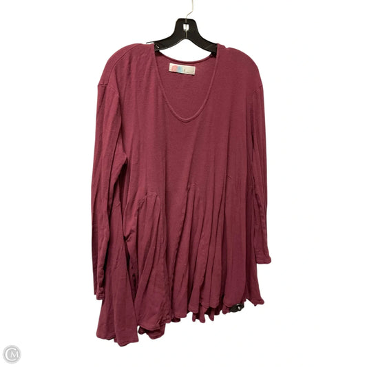 Top Long Sleeve By Free People In Red, Size: M