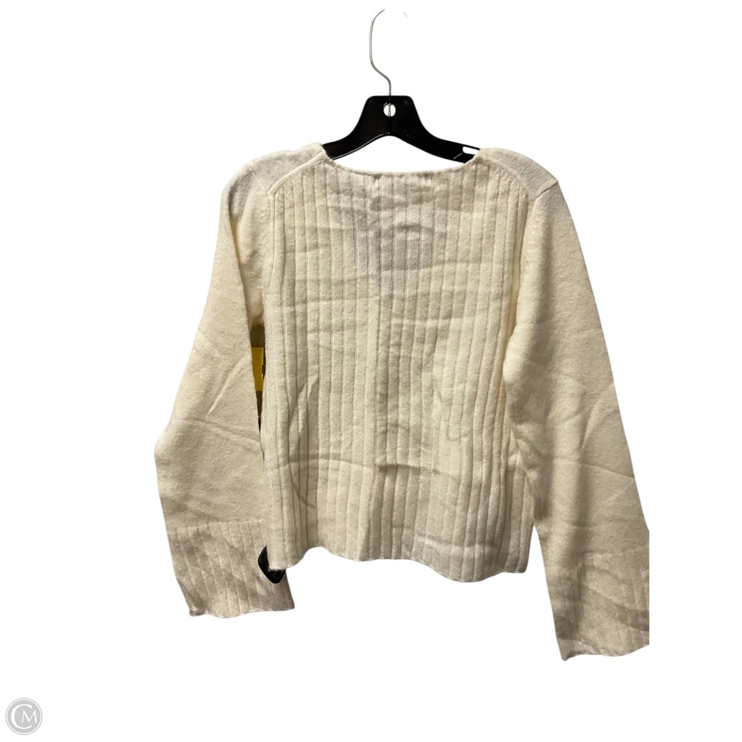 Sweater By Express In Cream, Size: L
