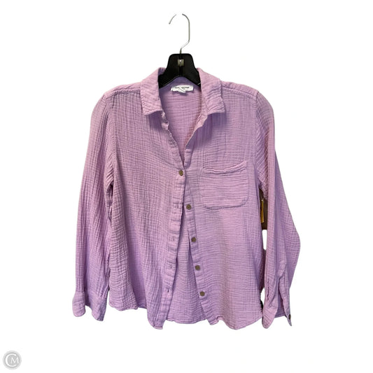 Top Long Sleeve By Beachlunchlounge In Purple, Size: S