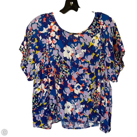 Top Short Sleeve By Maeve In Multi-colored, Size: S