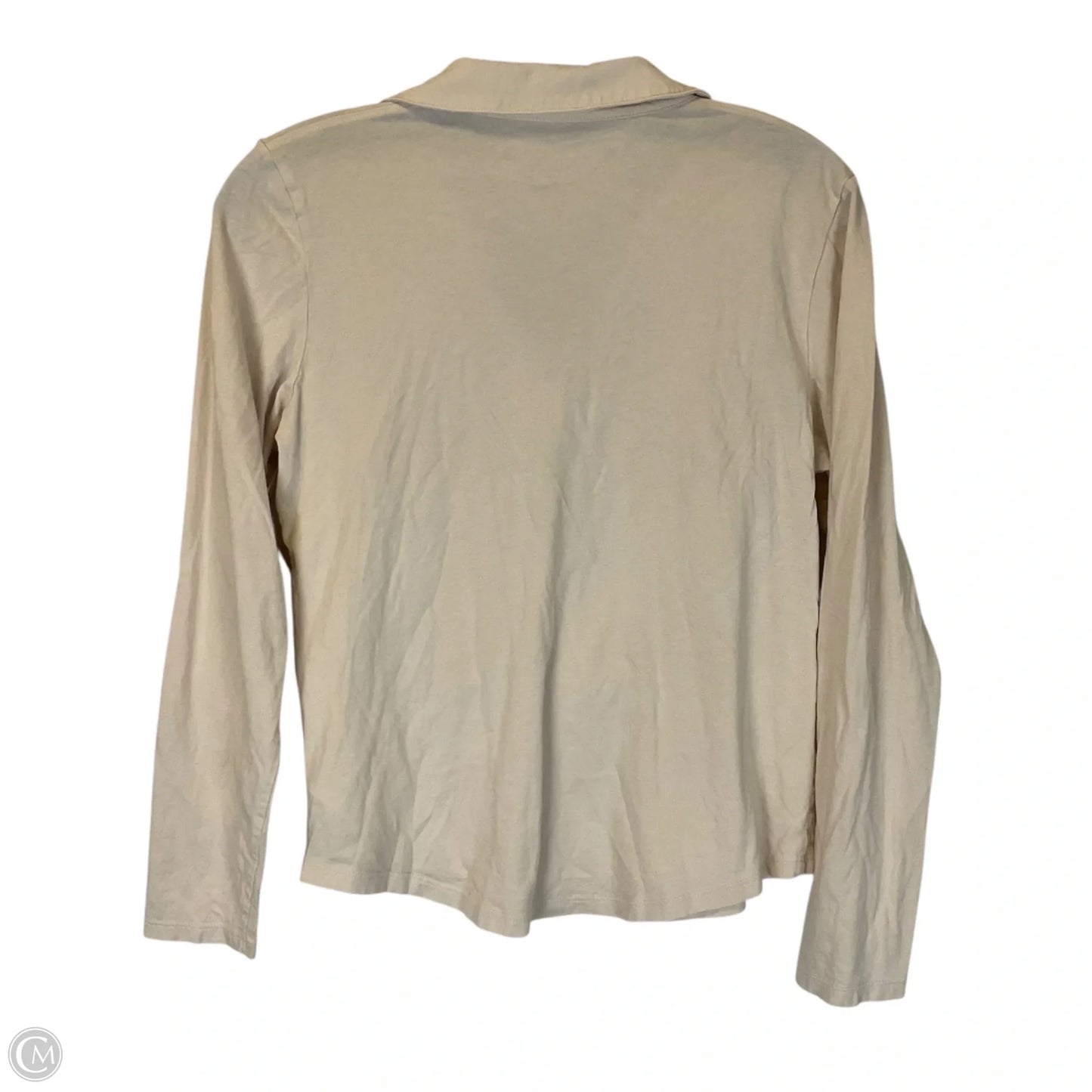 Top Long Sleeve Basic By Joie In Tan, Size: M