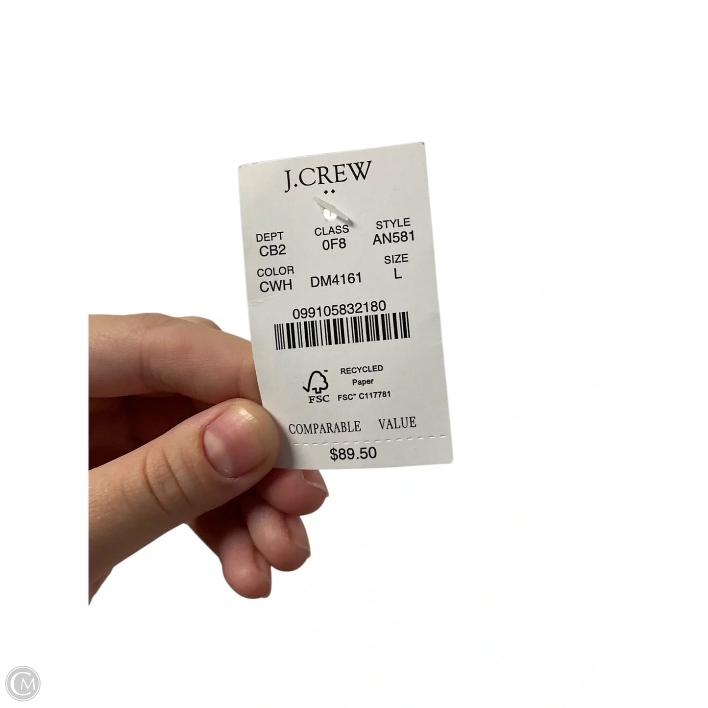 Jacket Denim By J. Crew In Cream, Size: L