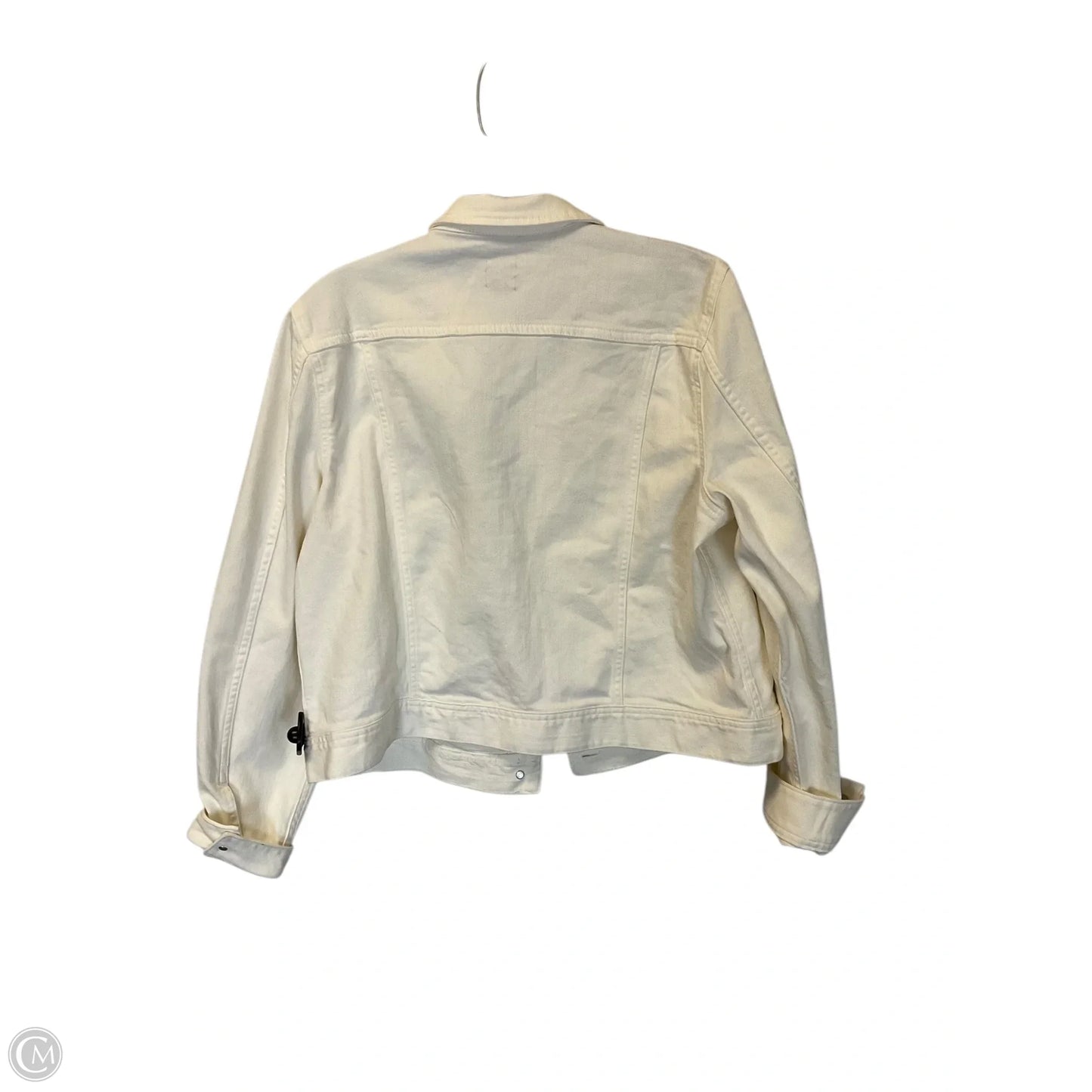 Jacket Denim By J. Crew In Cream, Size: L