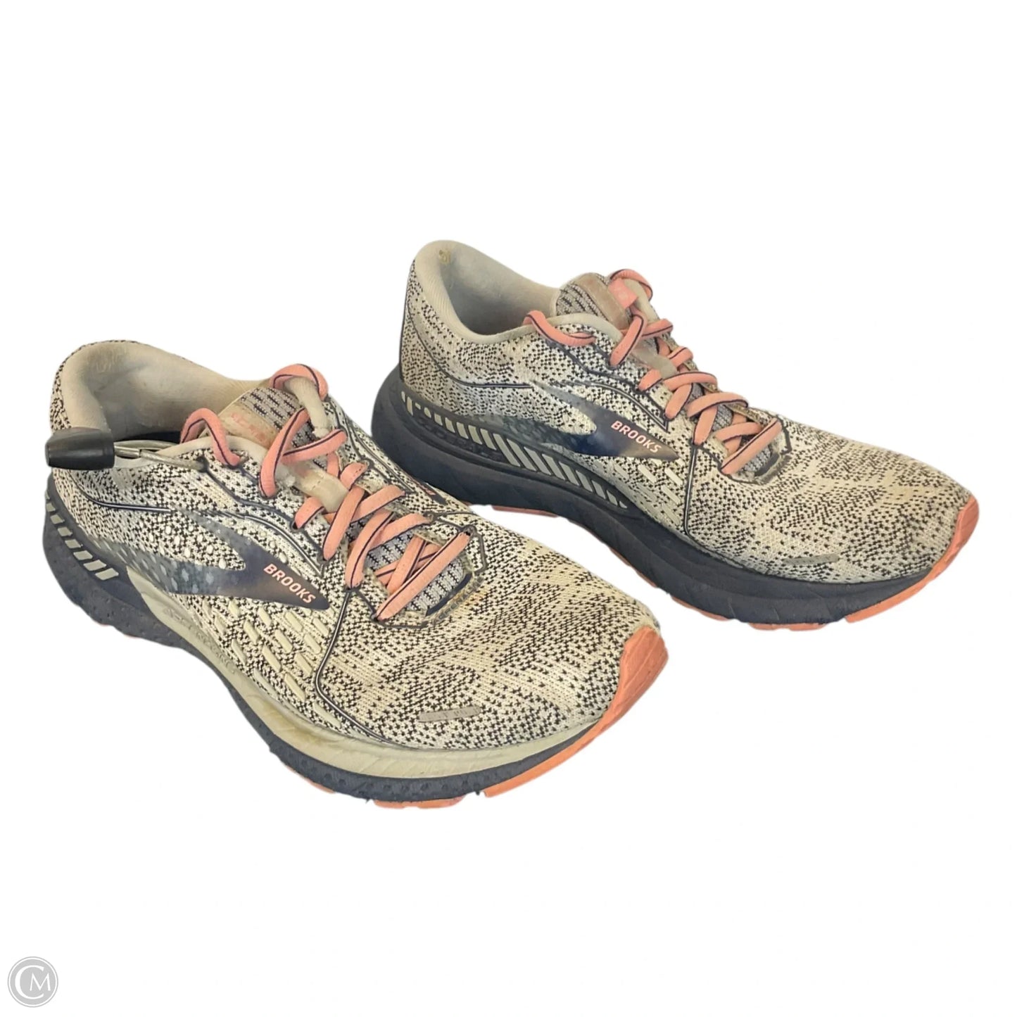 Shoes Athletic By Brooks In Blue & Cream, Size: 9