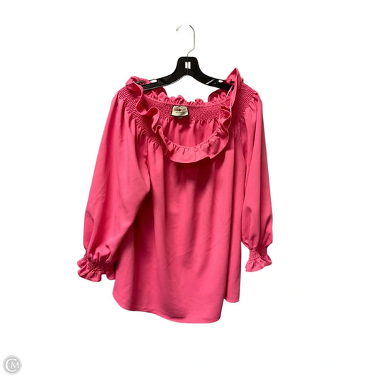 Top Long Sleeve By Tuckernuck In Pink