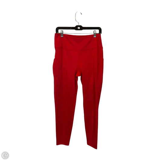 Athletic Leggings By Spyder In Red, Size: L