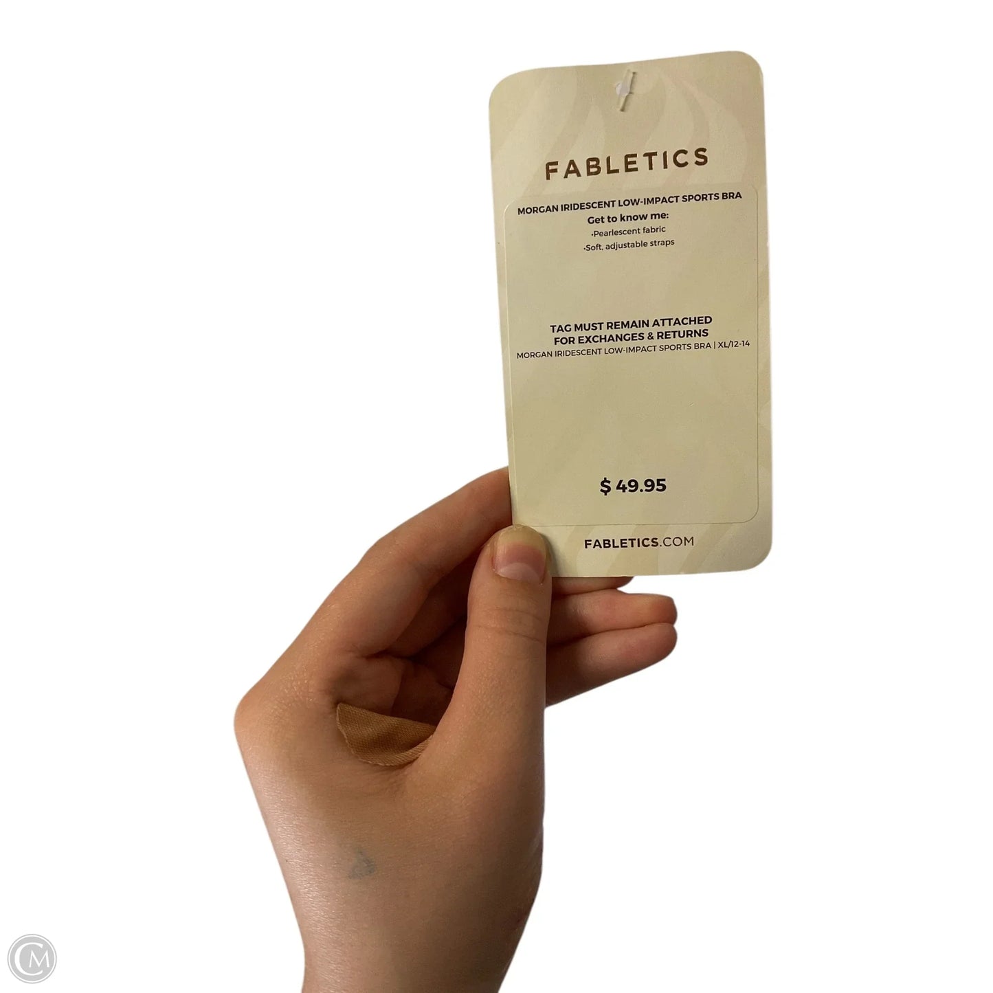 Athletic Bra By Fabletics In Tan, Size: Xl