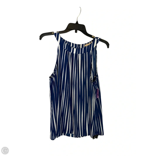 Top Sleeveless By Banana Republic In Striped Pattern, Size: 12