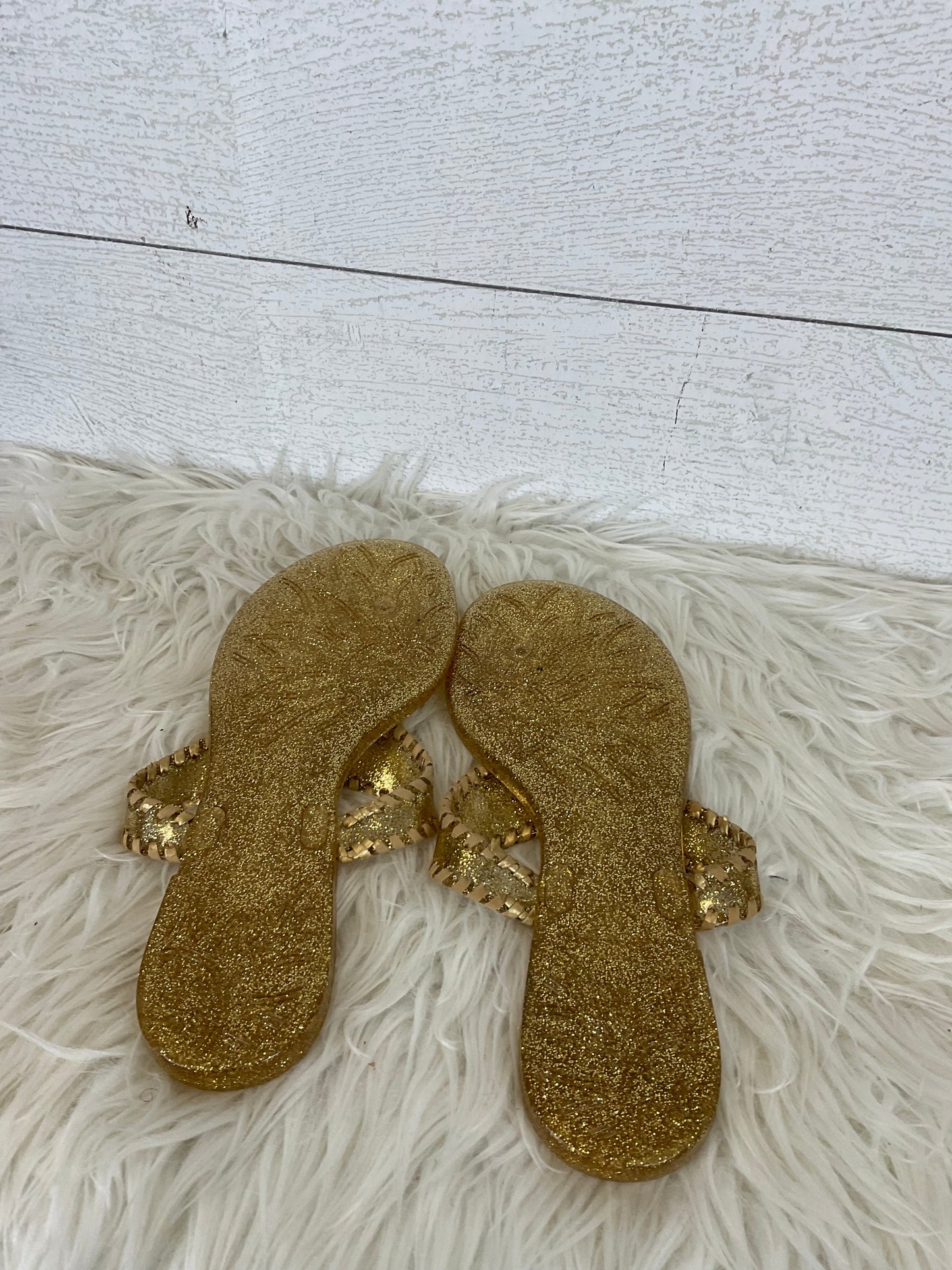 Sandals Flip Flops By Jack Rogers In Gold, Size: 9