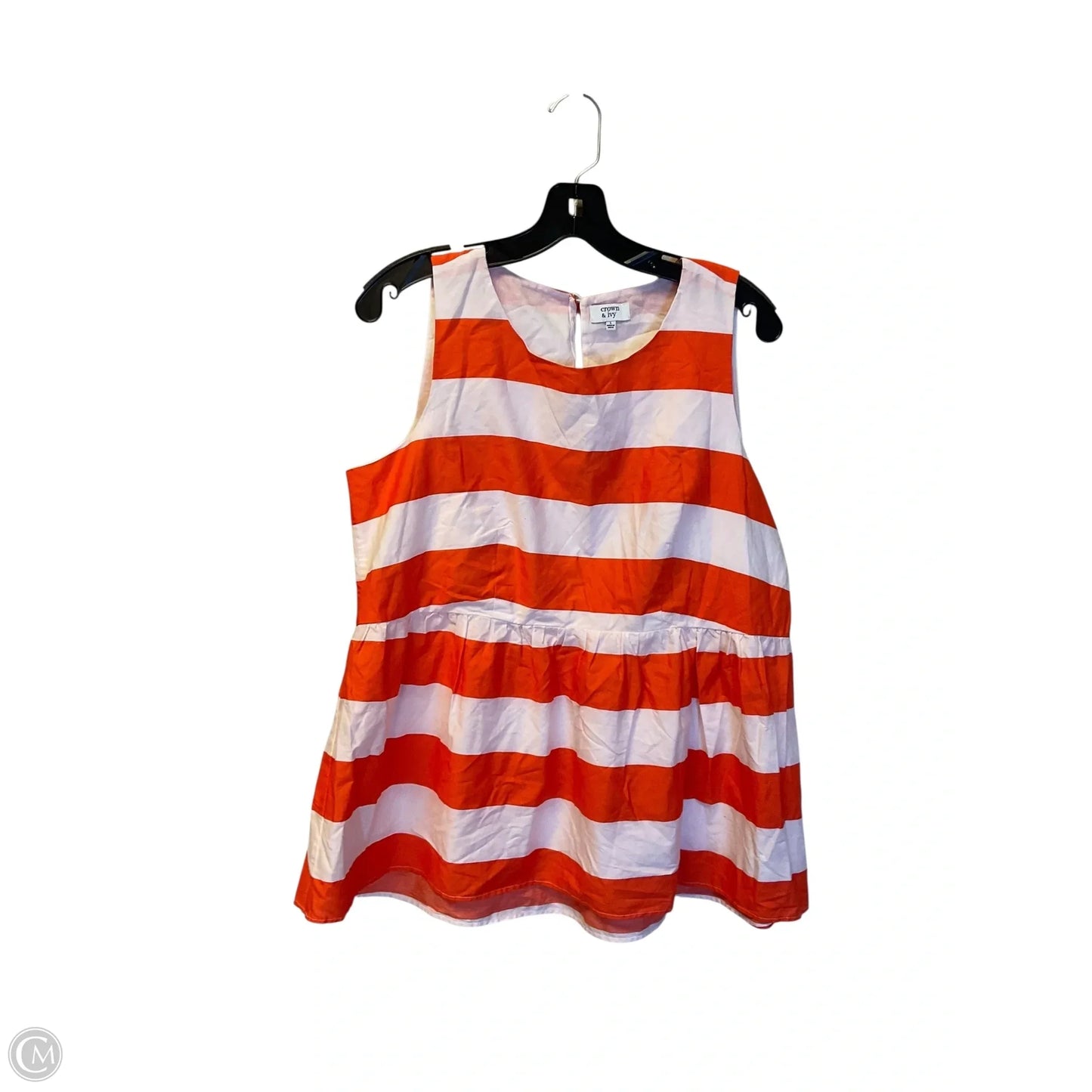 Top Sleeveless By Crown And Ivy In Orange, Size: L