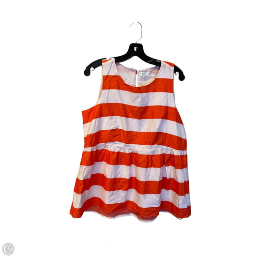 Top Sleeveless By Crown And Ivy In Orange, Size: L