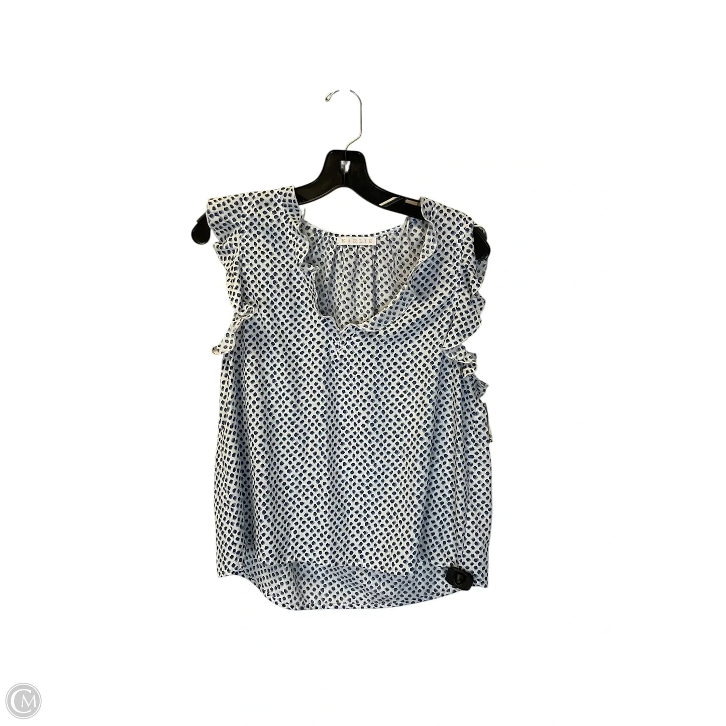 Top Sleeveless By Karlie In Blue, Size: S