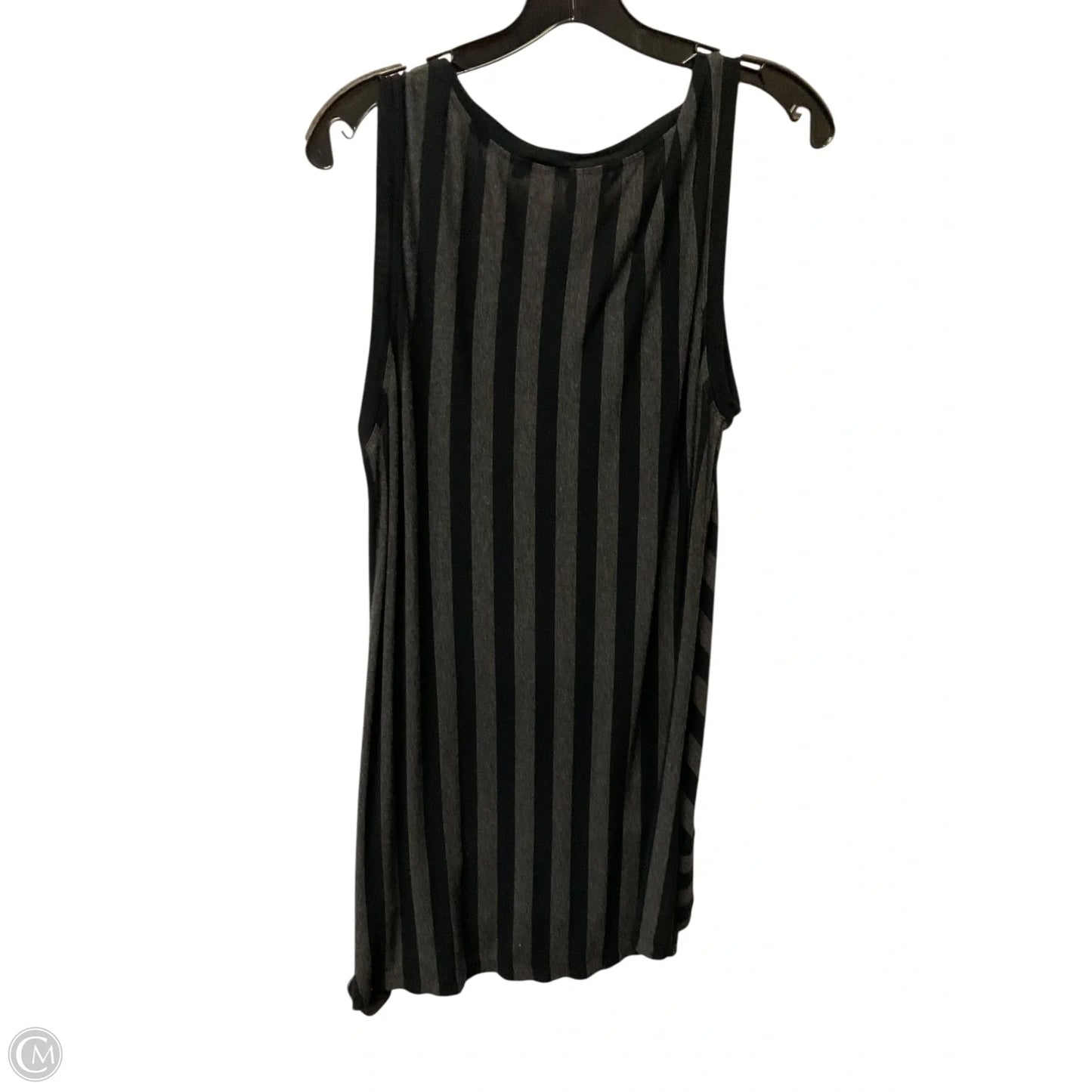 Top Sleeveless By Cabi In Striped Pattern, Size: L