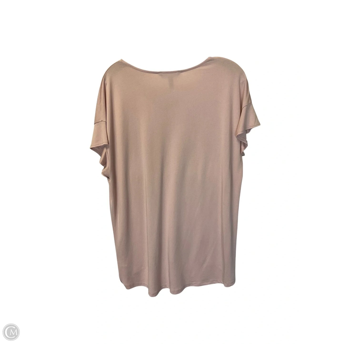 Top Short Sleeve Basic By Ellen Tracy In Pink, Size: Xl