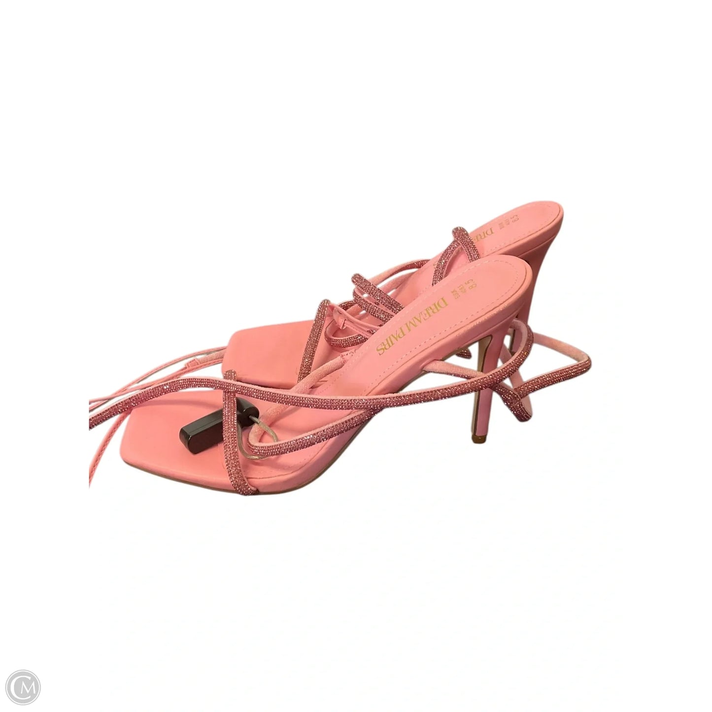 Sandals Heels Stiletto By Clothes Mentor In Pink, Size: 8.5