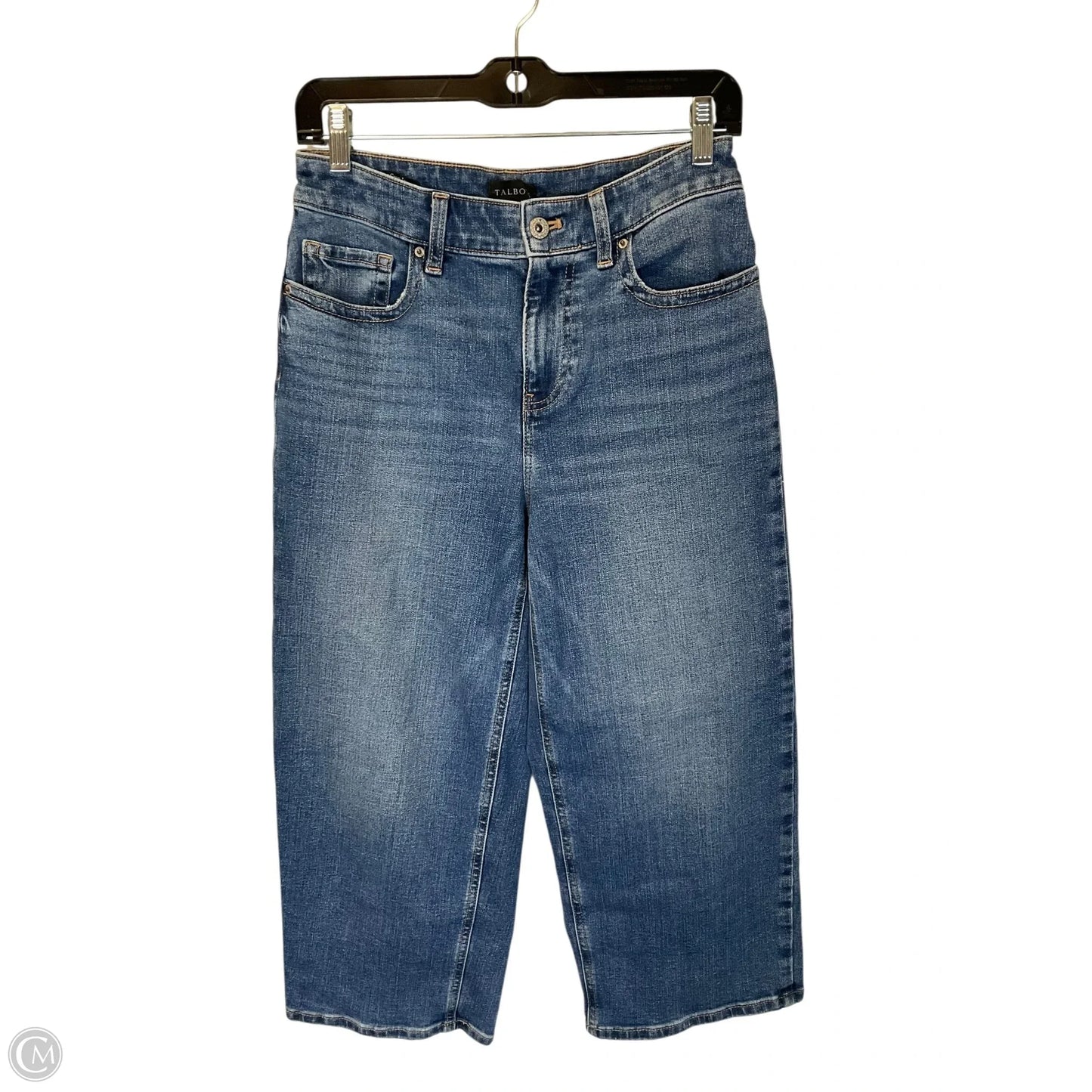 Jeans Wide Leg By Talbots In Blue Denim, Size: 4p