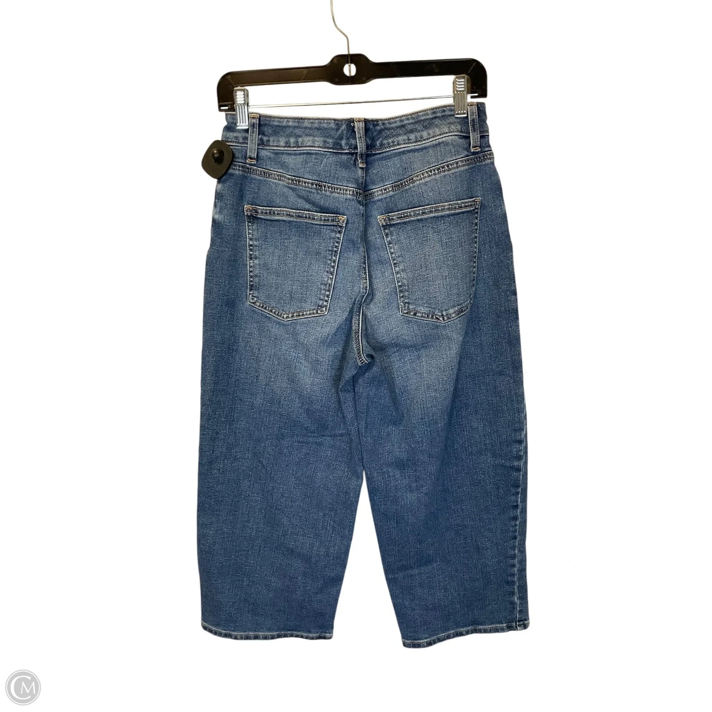 Jeans Wide Leg By Talbots In Blue Denim, Size: 4p