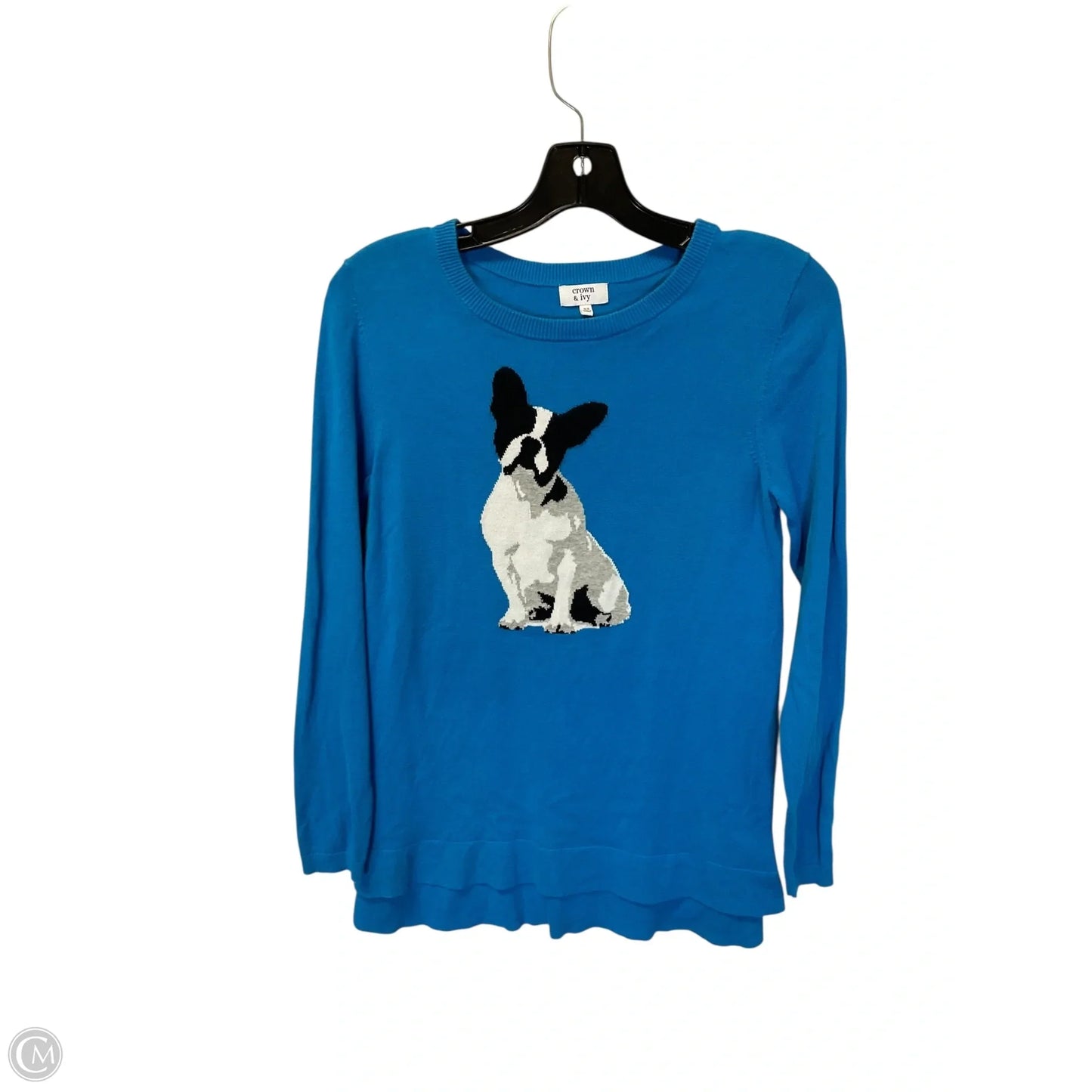 Top Long Sleeve By Crown And Ivy In Blue, Size: Xs