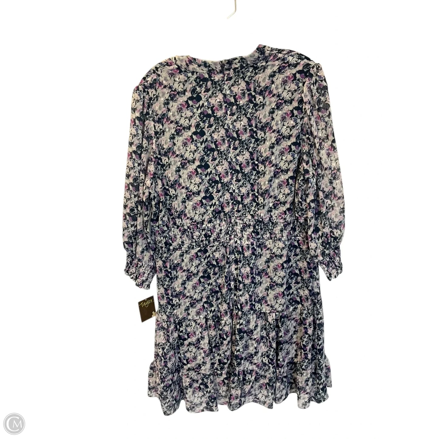 Dress Casual Midi By Taylor In Blue, Size: 16