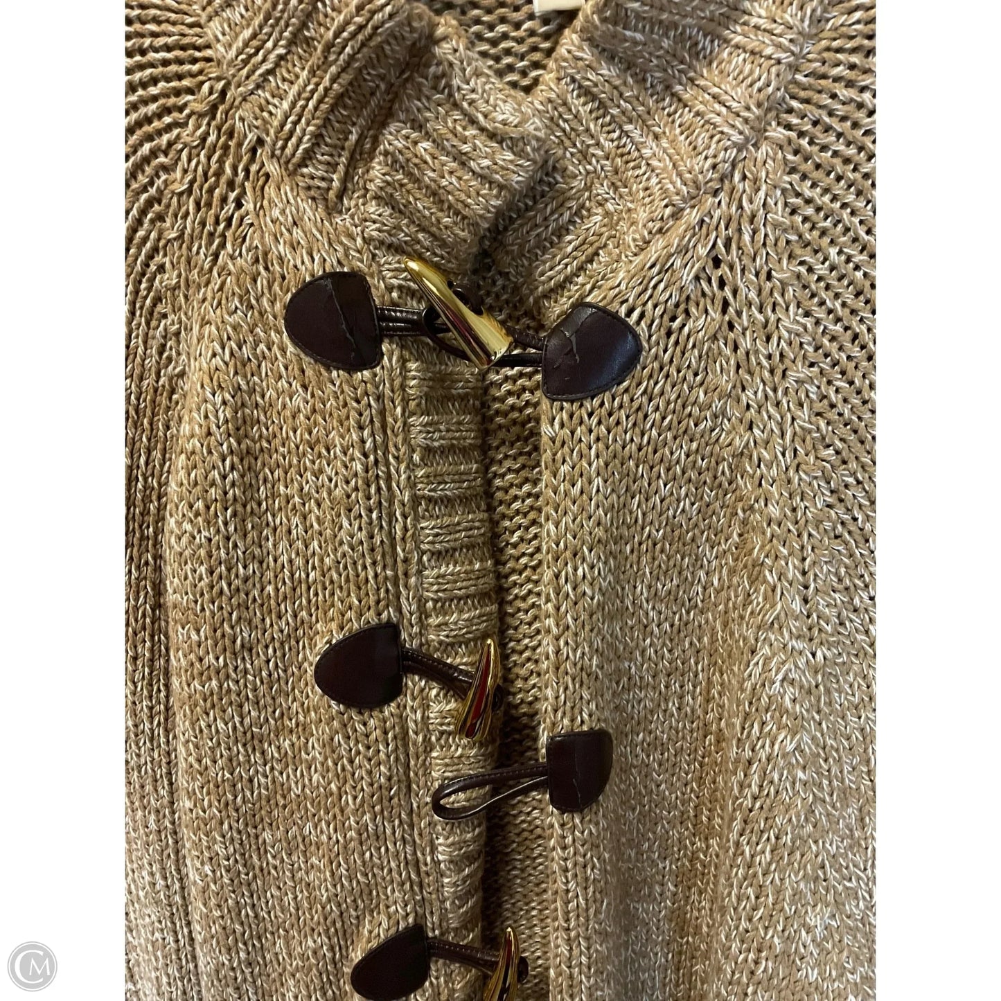 Sweater Cardigan By Michael By Michael Kors In Brown, Size: Xl