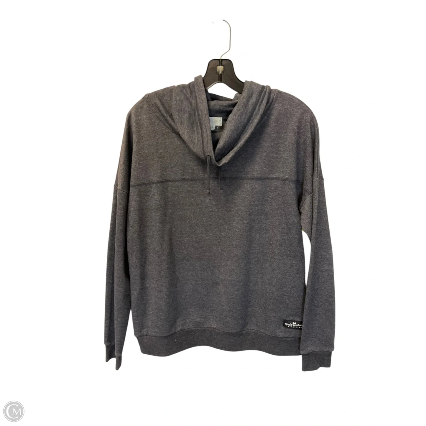 Sweatshirt Collar By Simply Noelle In Grey, Size: S