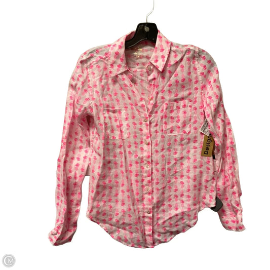 Top Long Sleeve Designer By Lilly Pulitzer In Pink, Size: Xxs