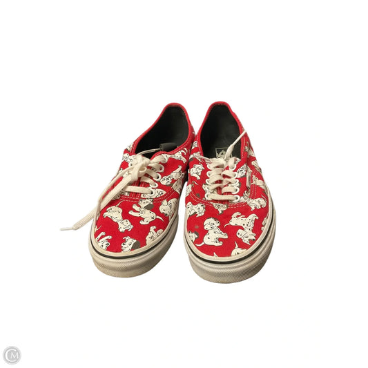 Shoes Sneakers By Vans In Red, Size: 8