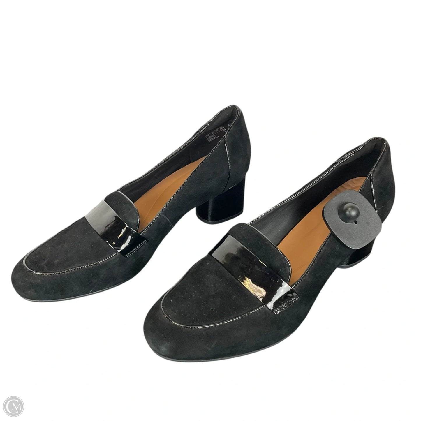 Shoes Heels Wedge By Clarks In Black, Size: 9.5