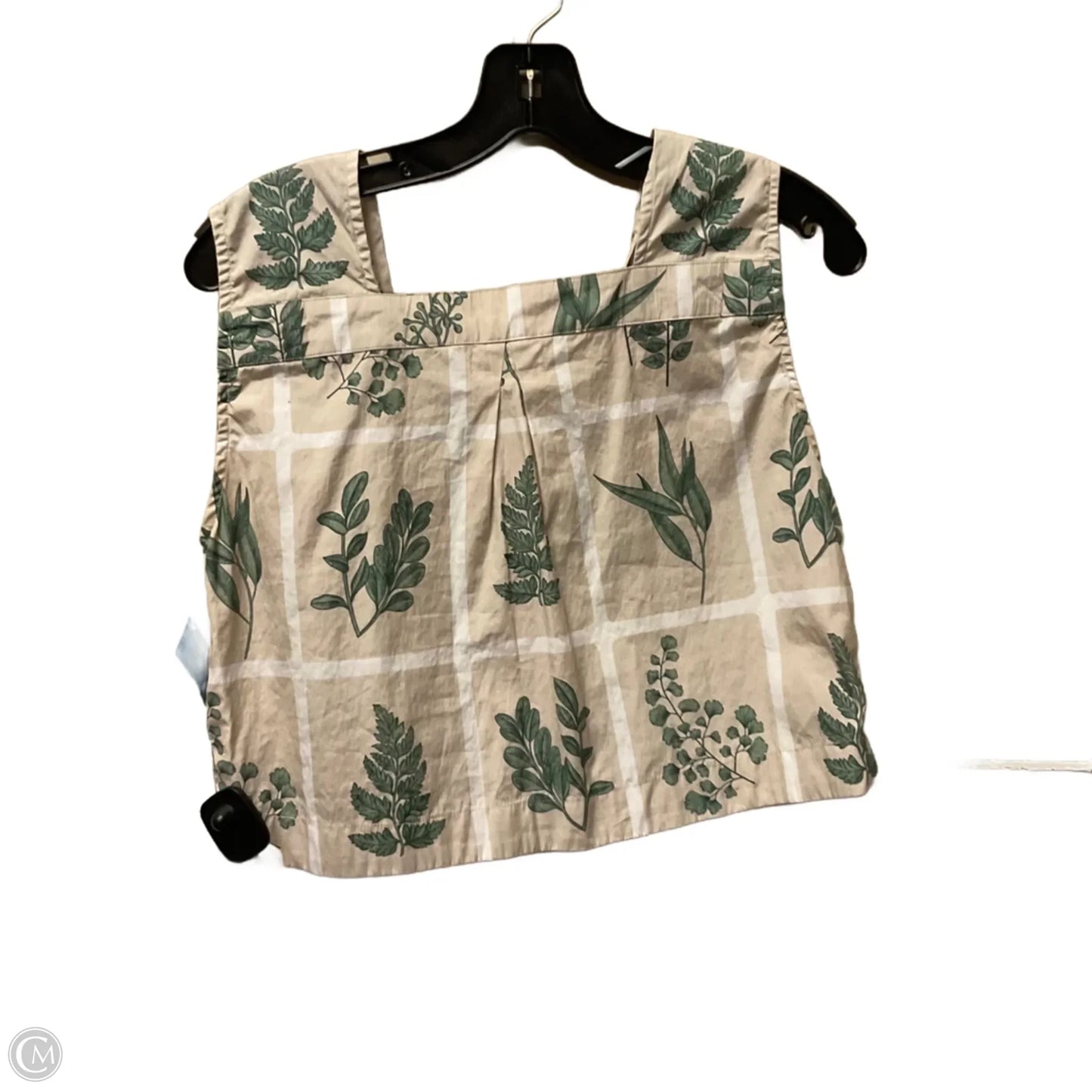 Top Sleeveless By Cmc In Beige, Size: S