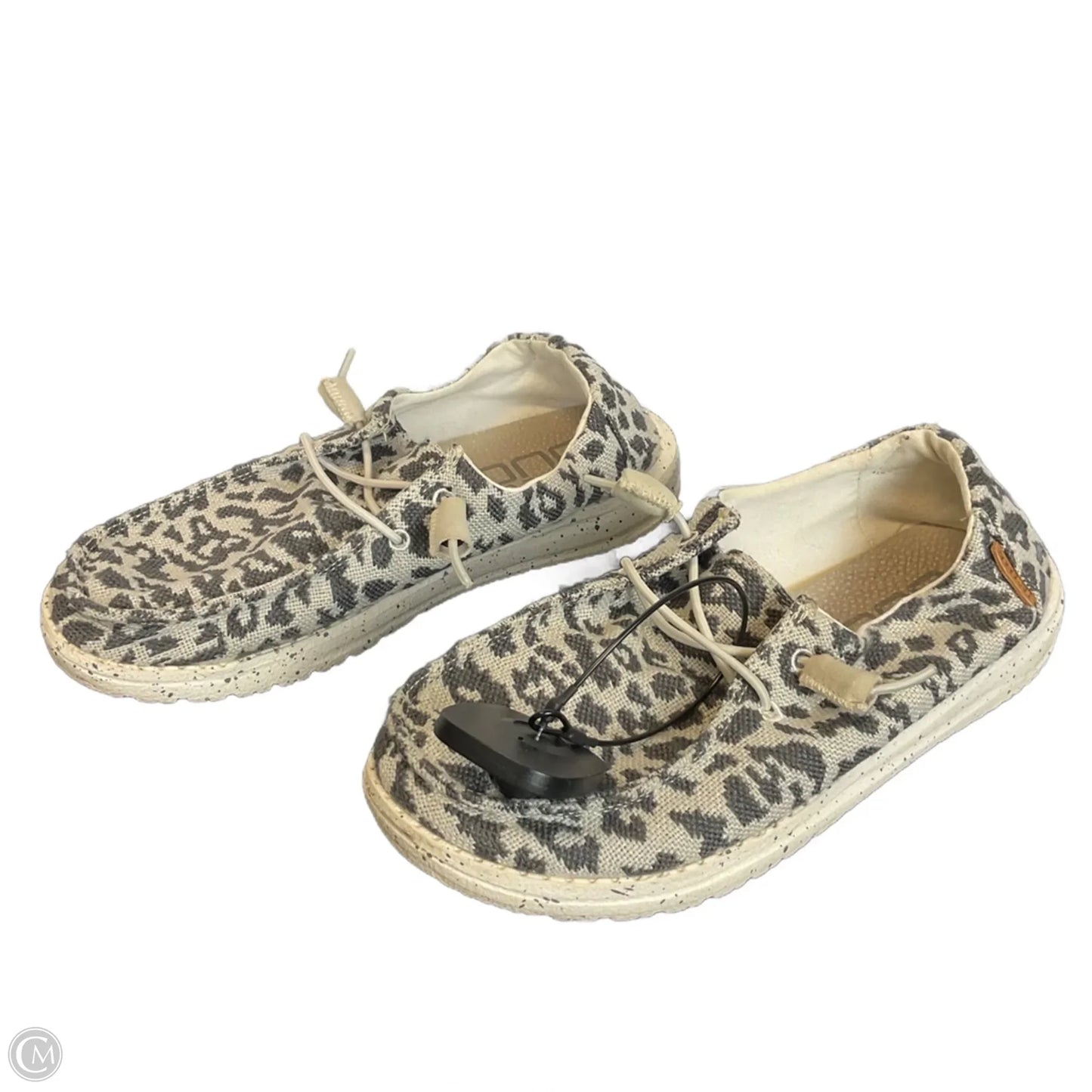 Shoes Flats By Hey Dude In Animal Print, Size: 6