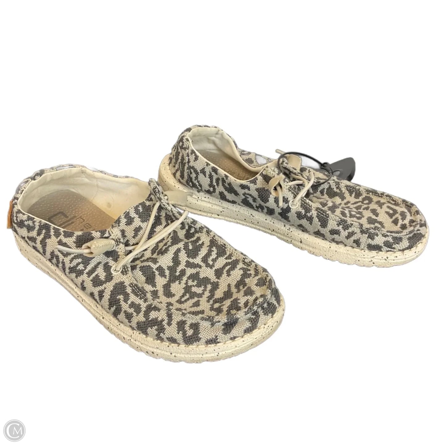 Shoes Flats By Hey Dude In Animal Print, Size: 6