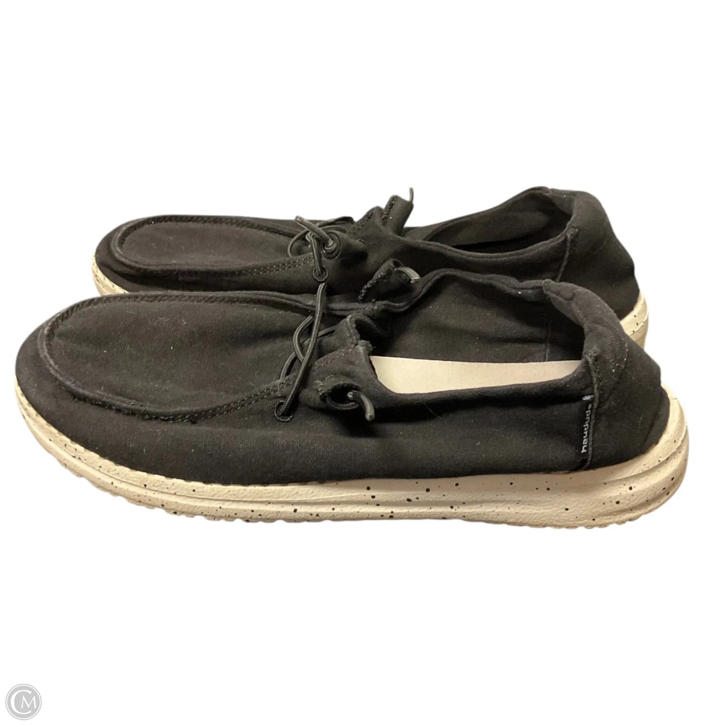 Shoes Flats By Hey Dude In Black, Size: 7