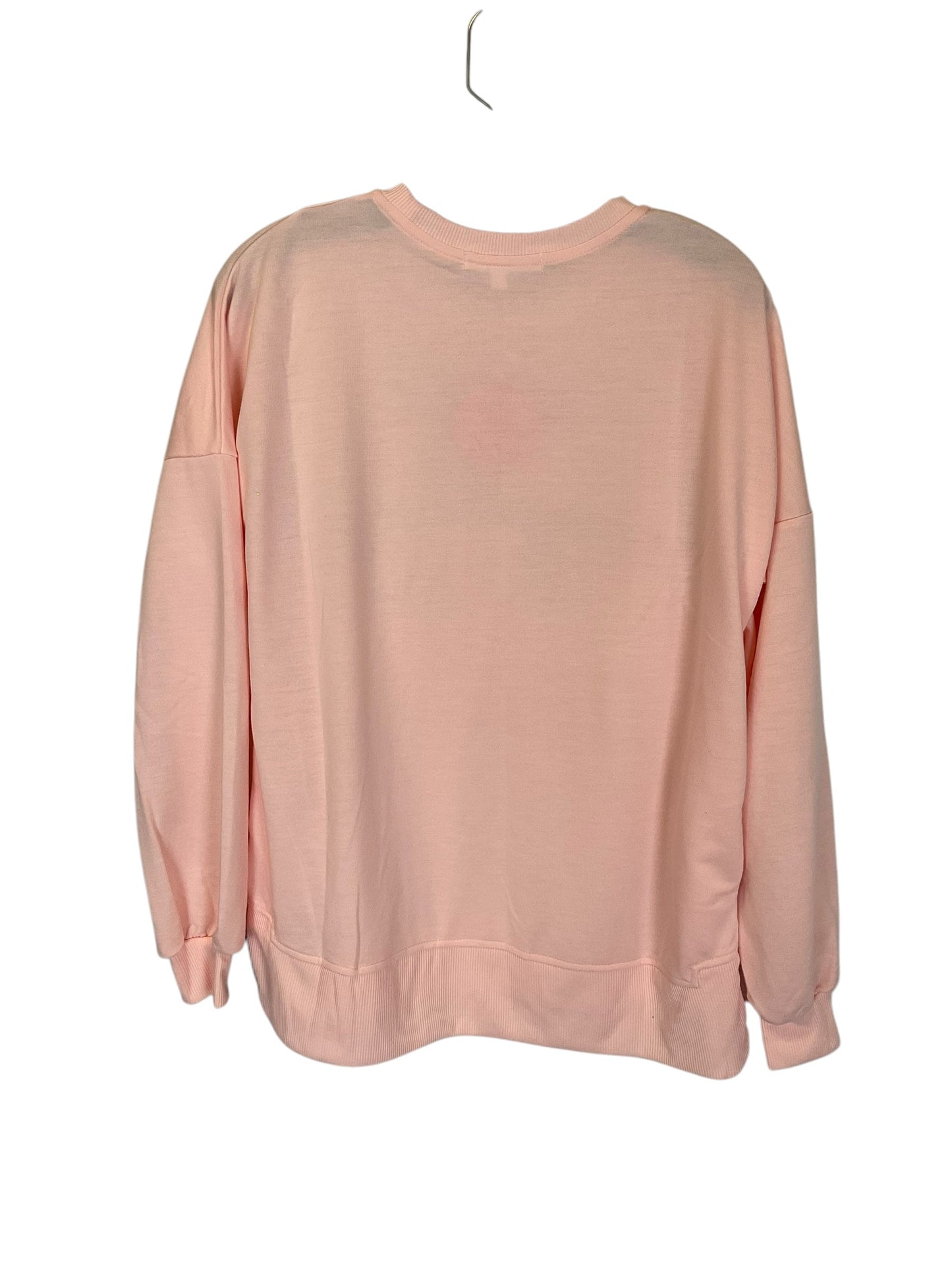 Top Long Sleeve By Simply Southern In Pink, Size: S