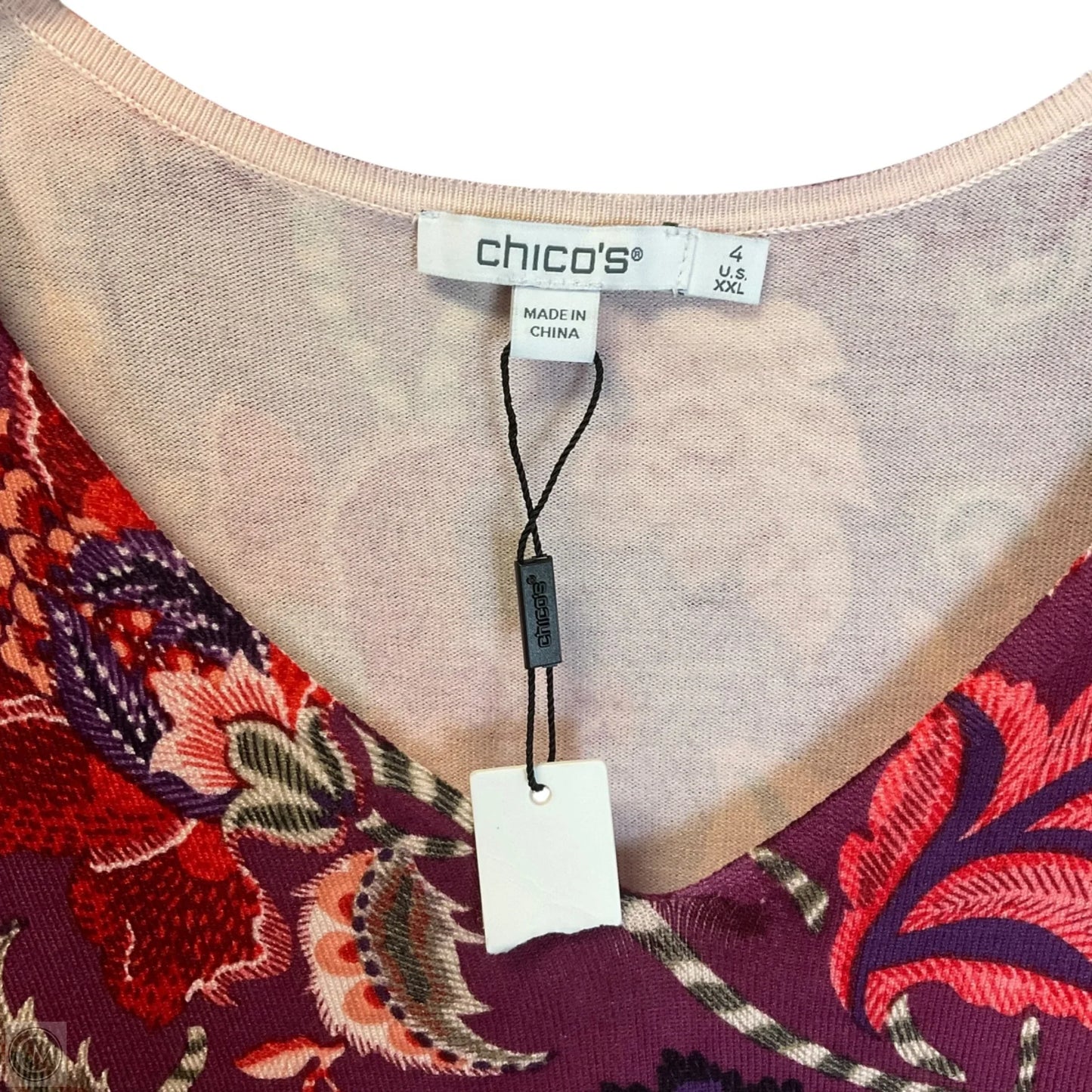 Top Long Sleeve By Chicos In Purple, Size: XXL