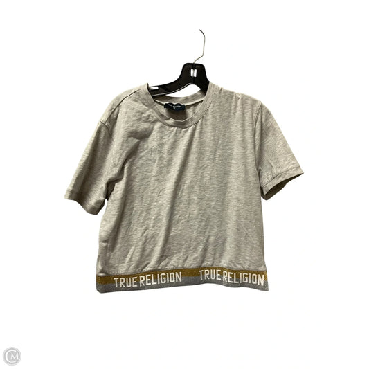 Top Short Sleeve By True Religion In Grey, Size: L