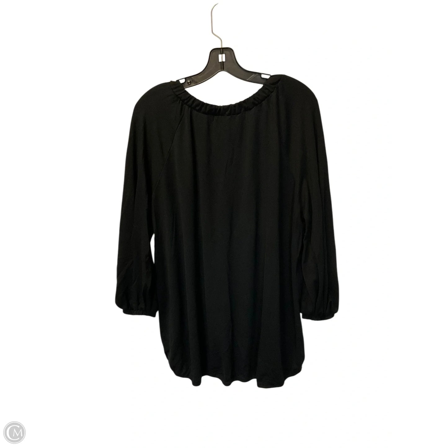 Top Long Sleeve By Cabi In Black, Size: L
