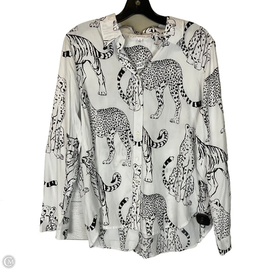 Top Long Sleeve By Jane And Delancey In White, Size: S