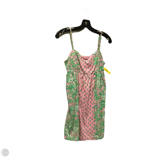 Dress Designer By Lilly Pulitzer In Green & Pink, Size: S