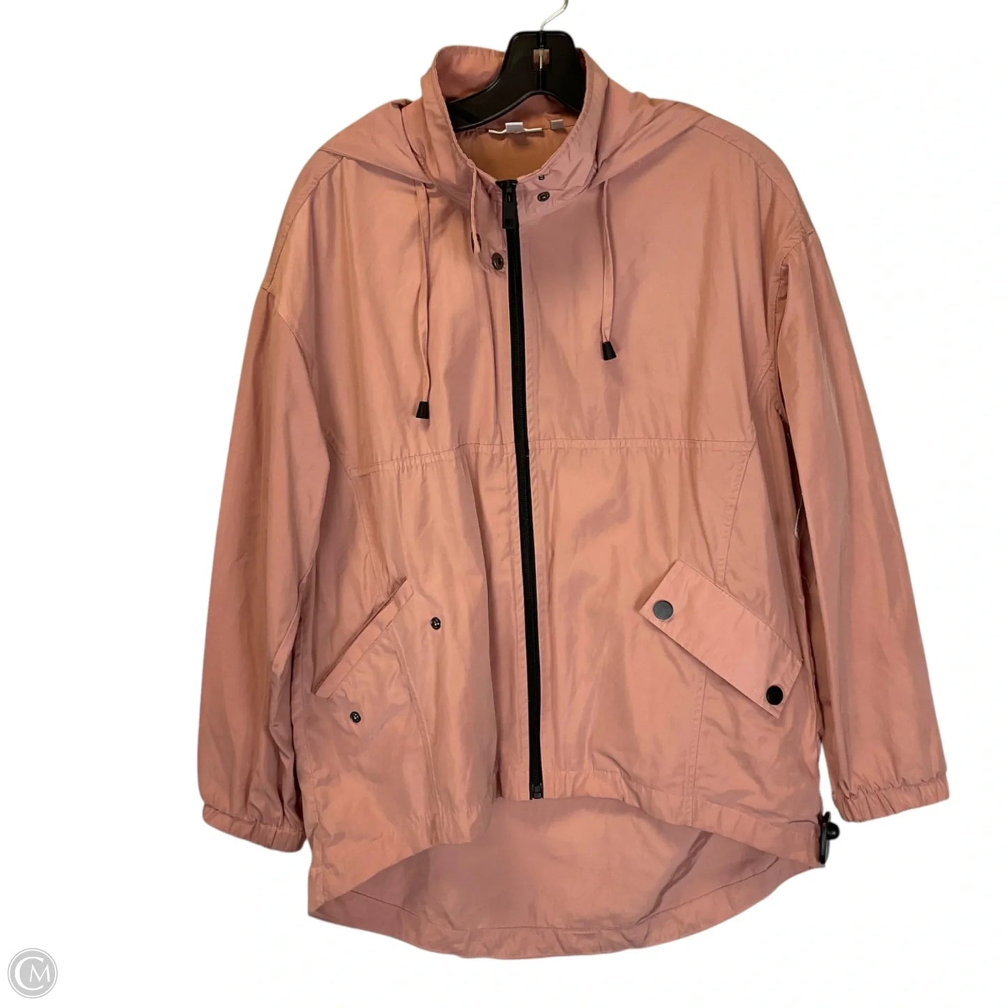 Jacket Windbreaker By Chicos In Pink, Size: S
