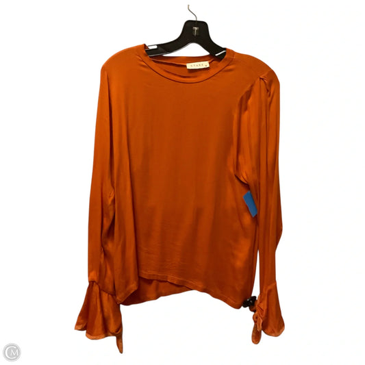Top Long Sleeve By Clothes Mentor In Orange, Size: Xs