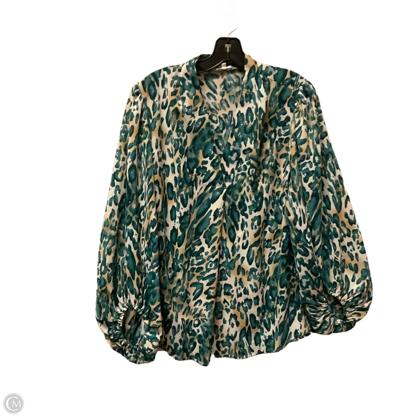 Top Long Sleeve By Jodifl In Green, Size: M