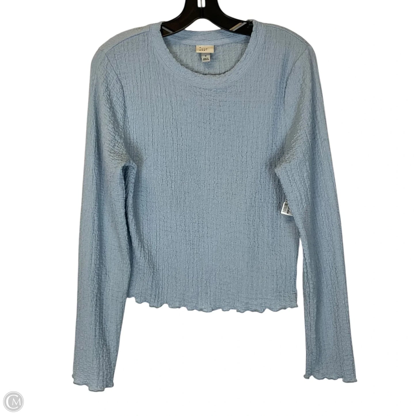 Top Long Sleeve By A New Day In Blue, Size: S