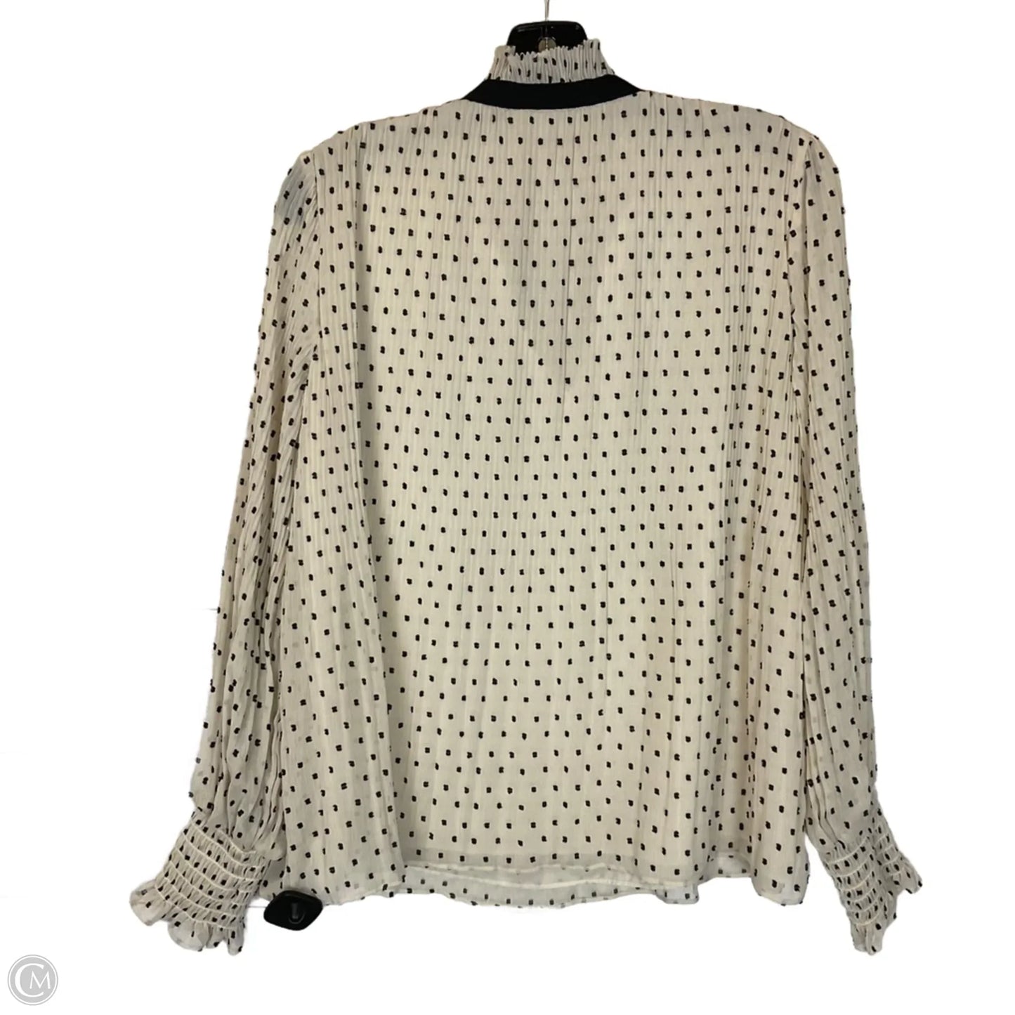 Top Long Sleeve By Max Studio In Cream, Size: S