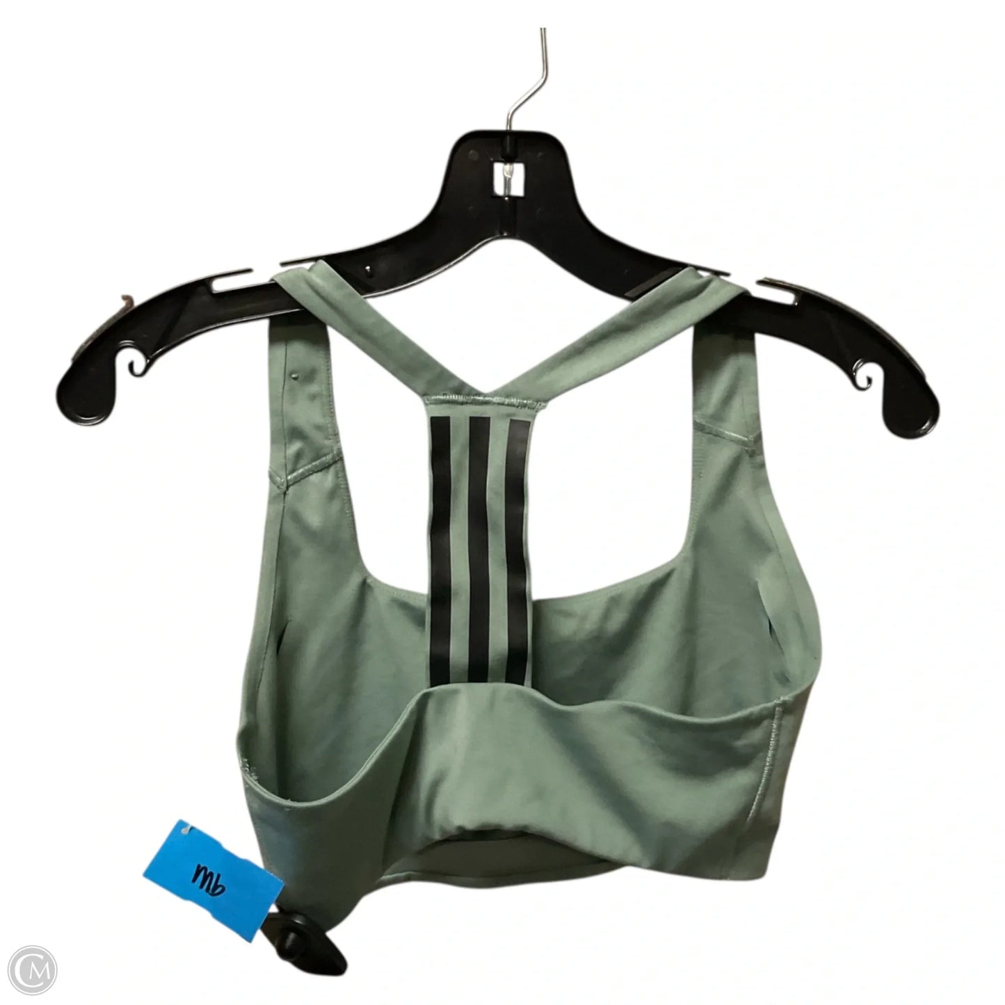 Athletic Bra By Adidas In Green, Size: S