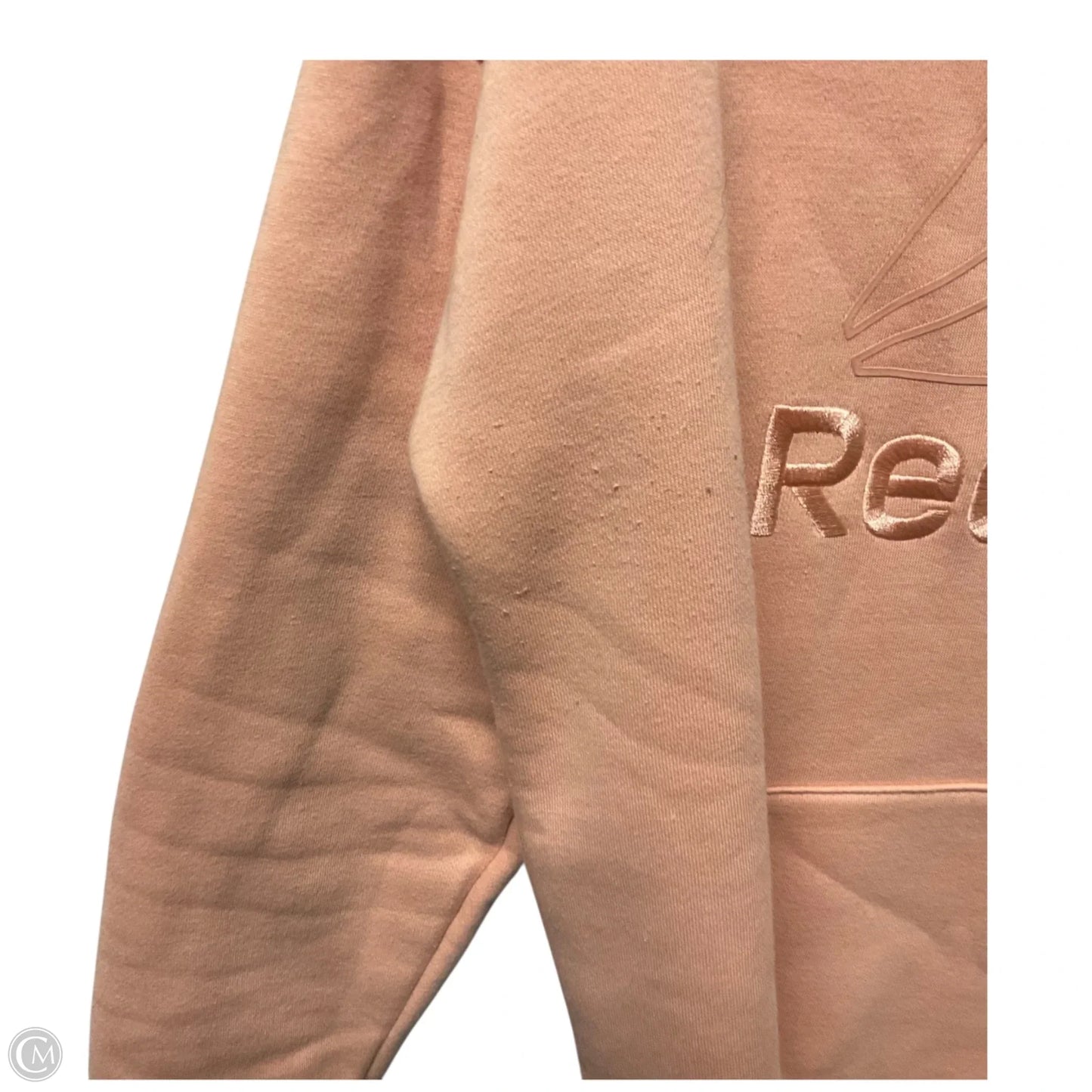 Sweatshirt Hoodie By Reebok In Orange, Size: M